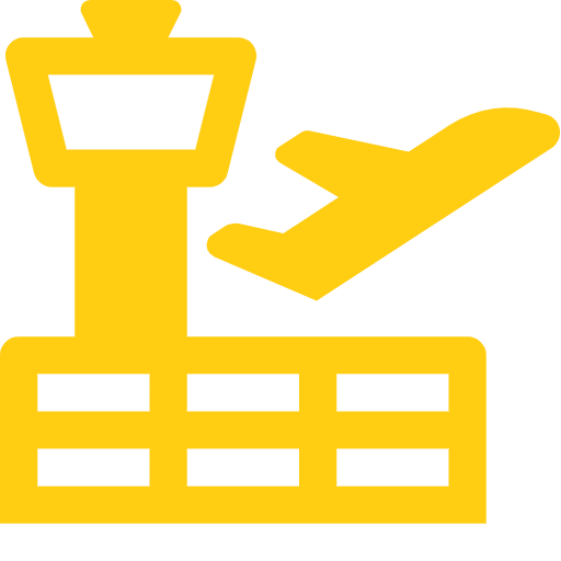 pinhead  airport terminal with plane takeoff